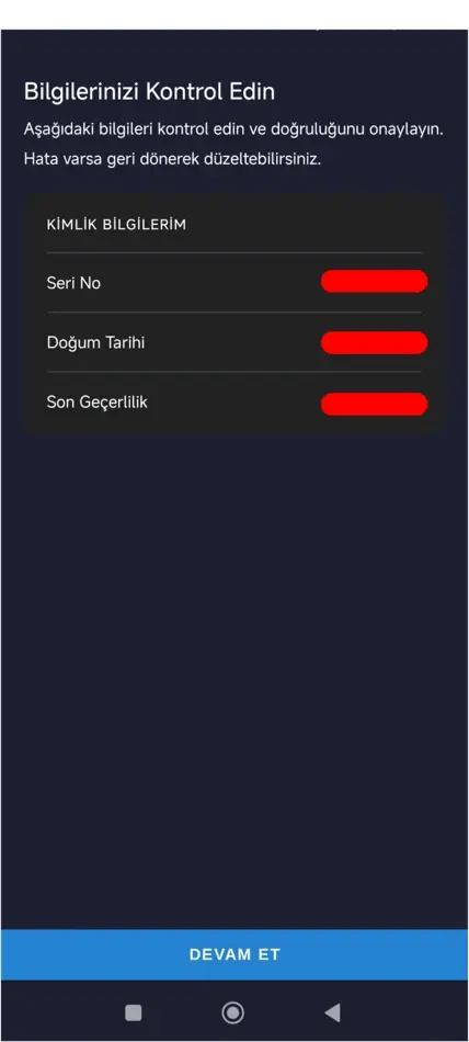 Adım 10: Bilgileri son kez doğrulayın