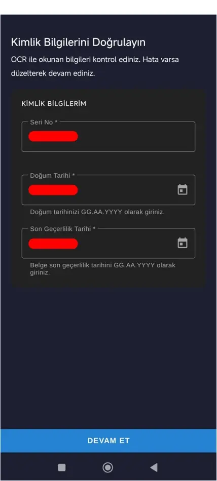 Adım 9: Okunan bilgileri düzeltin